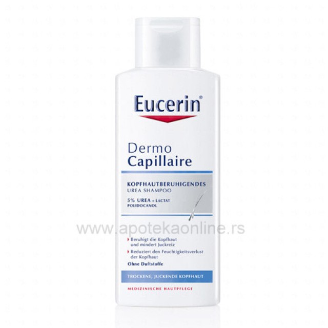 EUCERIN DERMO CAPILLAIRE ŠAMPON SA UREOM